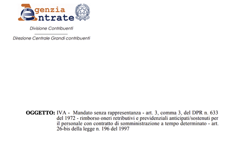 Mandato senza rappresentanza: quando si applica l'IVA