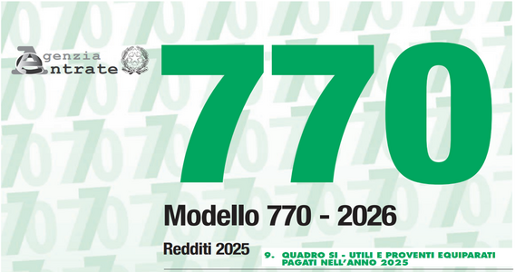 Il quadro SI del modello 770/2026