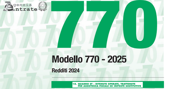 Modello 770/2025: istruzioni per la compilazione del quadro ST