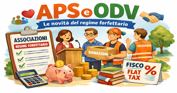 Regime forfettario ODV e APS: le novità per il 2026
