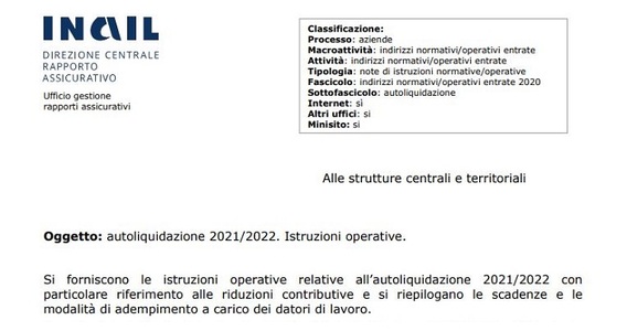 Autoliquidazione INAIL 2022, istruzioni per datori di lavoro: scadenza il 16 febbraio