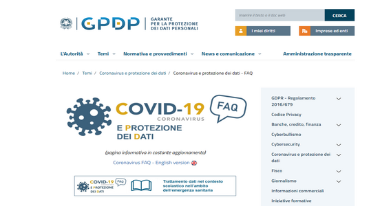 Due positivi in classe, lezioni in DAD o in presenza: dal Garante Privacy le regole sui controlli