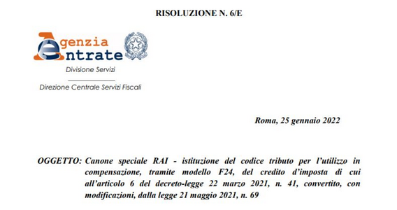 Rimborso canone RAI speciale per bar, ristoranti e alberghi: il codice tributo per la compensazione con F24