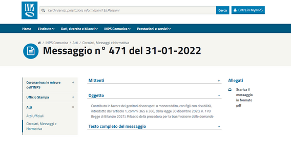 Assegno figli disabili 2022, domanda al via sul portale INPS: le istruzioni