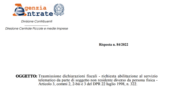 Fisconline: le modalità di abilitazione per i soggetti non residenti