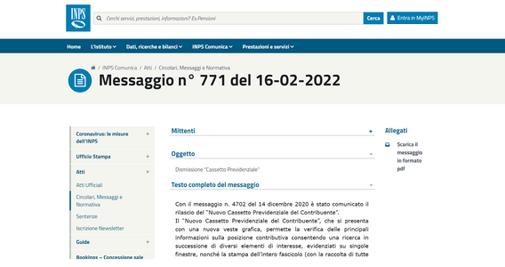 Vecchio cassetto previdenziale INPS fuori uso dal 1° marzo: resta online solo la nuova versione