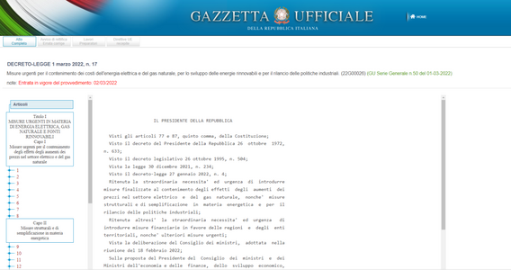 Decreto bollette 2022, il testo con le misure contro il caro energia per famiglie, imprese e comuni
