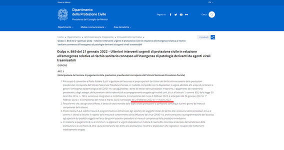 Pagamento pensioni marzo 2022: accredito INPS sempre in anticipo e ritiro con green pass dal 23 febbraio