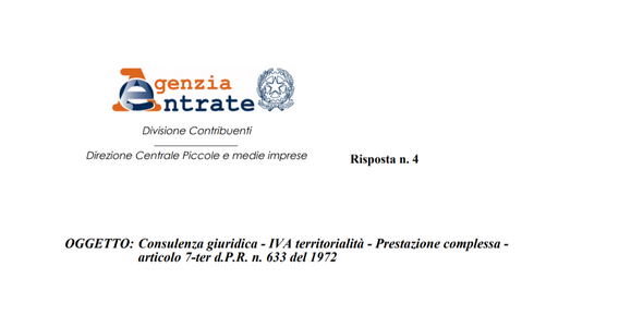 Tassazione IVA operazione complessa: in quale Stato si paga l'imposta?