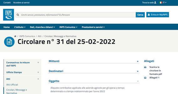 Contributi operai agricoli 2022, dall'INPS le aliquote per le aziende