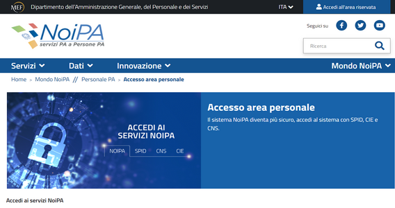 NoiPA, cedolino e Certificazione Unica anche senza SPID, CIE o CNS. Novità dal 30 aprile 2022