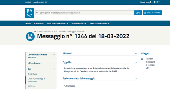 Reddito di cittadinanza, bonus affitto dei comuni nella banca dati INPS: verso la compensazione dell'importo