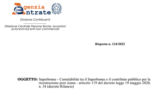 Superbonus e contributo sisma: limite di spesa pieno per i lavori autonomi e ulteriori