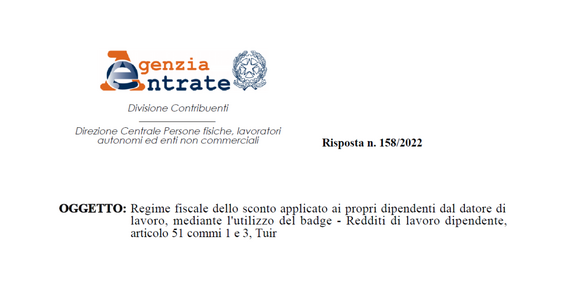 Sconto ai dipendenti: qual è la corretta tassazione da applicare?