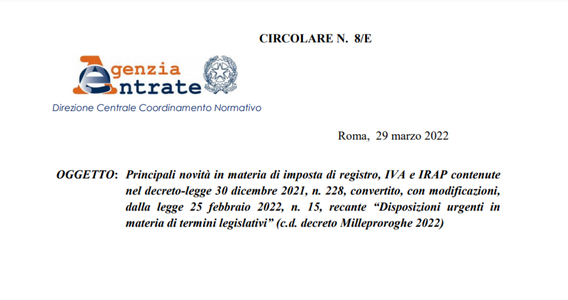 Agevolazione prima casa, i chiarimenti sulla proroga dei versamenti del Milleproroghe