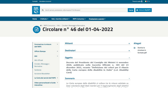 Disability Card INPS: a chi spetta e come funziona? Nuove istruzioni sull'utilizzo