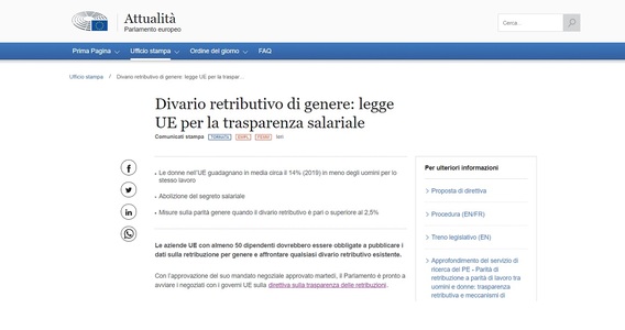 Retribuzione diversa per donne e uomini? Più trasparenza sulla busta paga dei dipendenti: la proposta UE