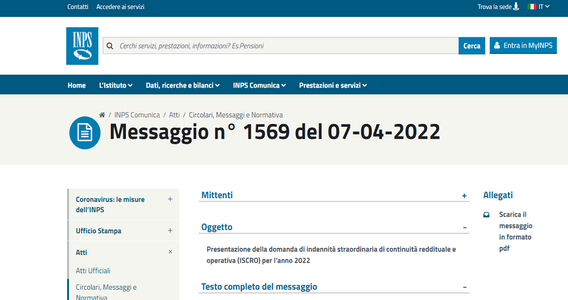 Partite IVA, domanda ISCRO al via dal 1° maggio 2022: dall'INPS le istruzioni
