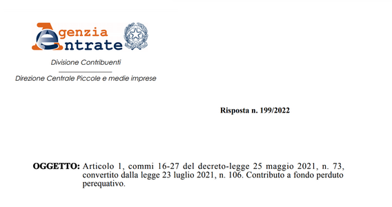 Fondo perduto perequativo, requisiti rispettati anche se il calo non dipende solo dal Covid