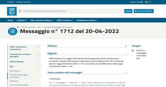Esonero contributi INPS imprese agricole: proroga al 6 maggio 2022 per i pagamenti dovuti