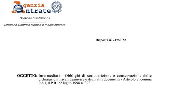 Conservazione obbligatoria anche per LIPE, esterometro e modelli F24