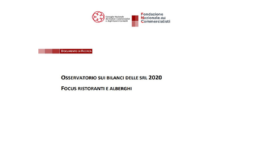 Ristoranti e alberghi, nel 2020 il fatturato è calato del 44,9 per cento