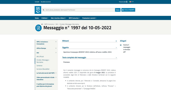 Pensionati all'estero: dal 9 maggio attiva la campagna REDEST 2022