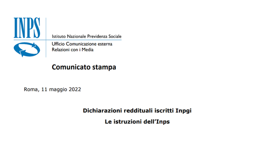 Modello 730/2022: INPS sostituto d'imposta per i giornalisti pensionati e disoccupati