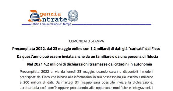 Modello 730/2022, invio anche da familiare o persona di fiducia: le novità nella guida delle Entrate