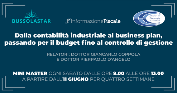 Controllo di gestione, mini master in corso: dalla contabilità industriale a business plan e budget