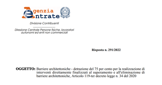 Bonus barriere architettoniche 2022, escluse le spese pagate nel 2021: staffetta tra le agevolazioni