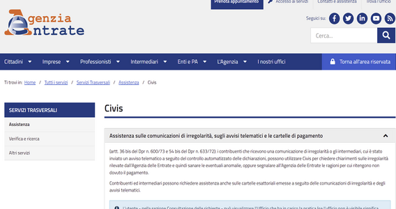 Avvisi bonari IRAP a pioggia e Civis in panne