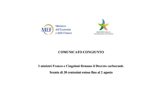 Accise sul carburante: riduzione prorogata al 2 agosto 2022, ma lo sconto non aumenta