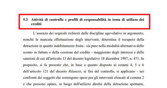 Controlli superbonus e cessione del credito, il livello di diligenza richiesta dipende dalla natura del cessionario