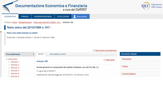 La rilevanza del principio di competenza