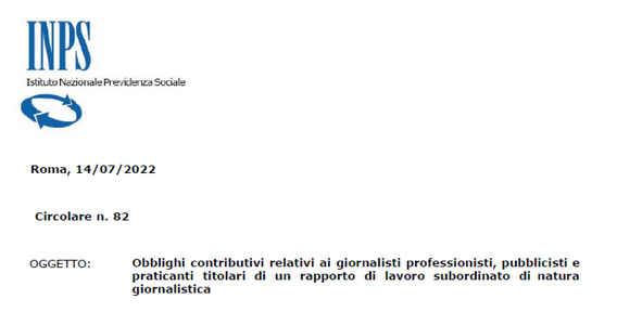 Contributi INPS giornalisti: le istruzioni dopo il 1° luglio 2022 per professionisti, praticanti e pubblicisti