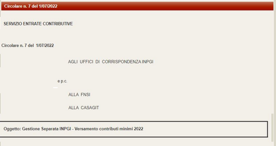 Giornalisti INPGI, contributi minimi della gestione separata in scadenza il 1° agosto 2022
