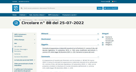 Contratto di espansione 2022, istruzioni INPS sul piano di esodo