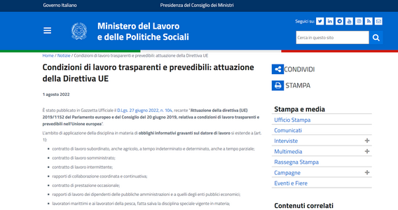 Decreto Trasparenza: cosa cambia per datori di lavoro e lavoratori, tra nuovi obblighi e diritti