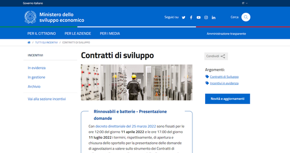 Contratti di sviluppo: nuovi fondi in arrivo con il Decreto Aiuti bis