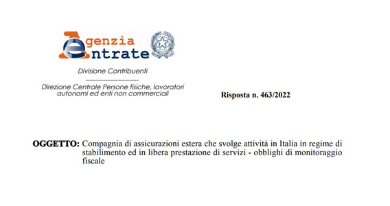 Imprese assicurative estere in LPS: d'obbligo il monitoraggio delle operazioni transfrontaliere sin dal 2017
