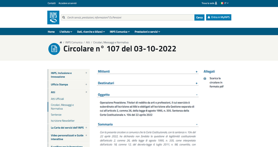 Omessi contributi gestione separata INPS: niente sanzioni per i professionisti prima del 2011