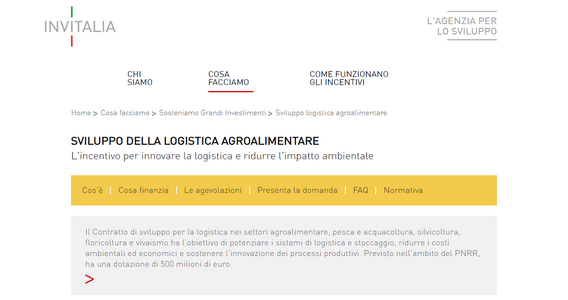 Bonus agroalimentare: dal 12 ottobre si può fare domanda per l'incentivo allo sviluppo della logistica