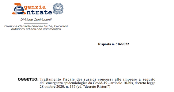 Bonus imprese e partite IVA, esenzione anche per i pagamenti dopo l'emergenza Covid