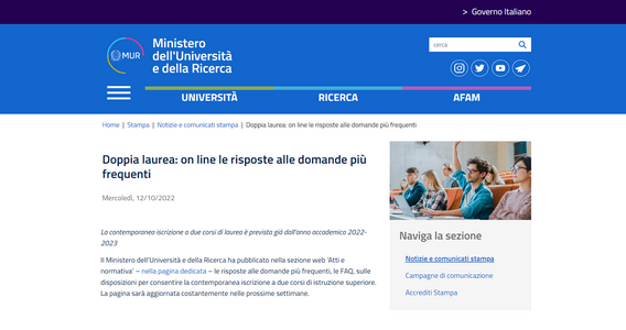Tasse universitarie, l'esonero dal pagamento vale anche per la doppia iscrizione: i chiarimenti dal MUR