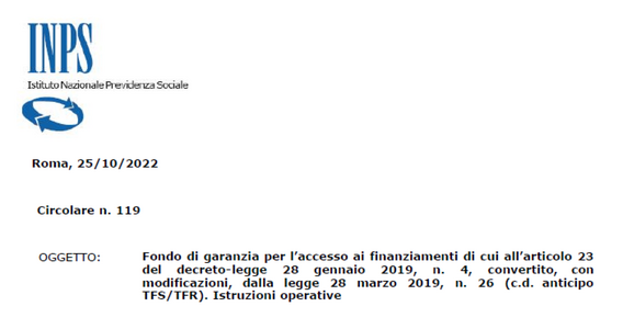 Anticipo TFS e TFR, in quali casi interviene il Fondo di garanzia: le istruzioni INPS