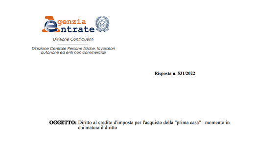 Bonus prima casa e separazione: chiarimenti sul credito d'imposta per il secondo acquisto