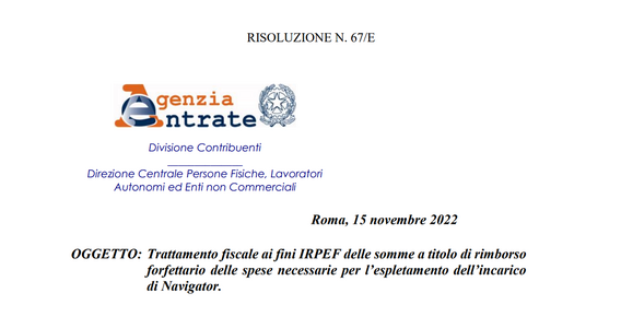 Rimborso spese forfettario e indennità di trasferta: le regole da seguire partendo dal caso navigator