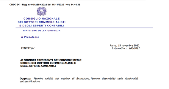 Formazione commercialisti: dal 2023 accredito solo per i webinar su piattaforme autorizzate