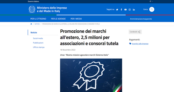 Marchi collettivi 2022: domanda dal 22 novembre per la promozione del Made in Italy all'estero